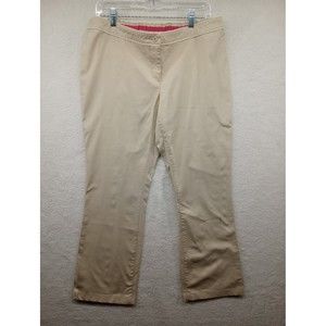 Liz Lange Maternity Khaki Pants Size 6 Stretch Waist  Beige Comfy‎ EUC